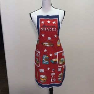 American Snacks red grill snacks summer apron